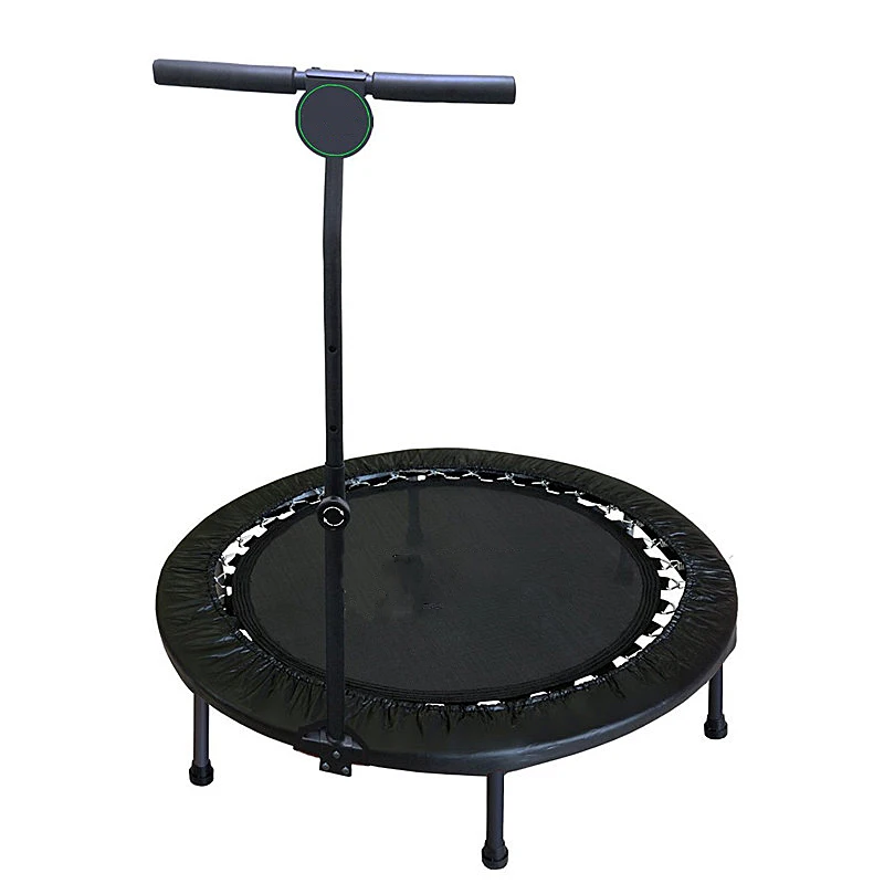 Fitness Indoor Trampoline met verstelbare handgrepen Mute Trampoline Uitsmijter Volwassen Springen Aërobe Trainer