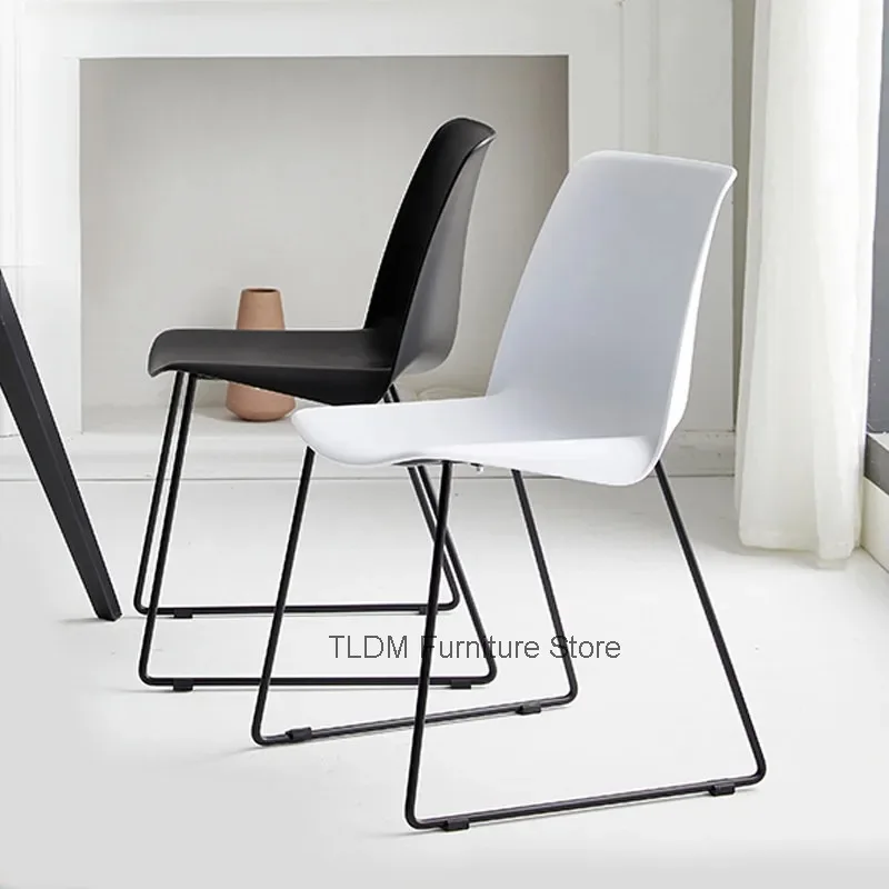 for Modern Multi-Color Molded Dining Chair - Sturdy Metal Dining Leg Frame, Stylish Leisure Seat Room Living Room Home Decor