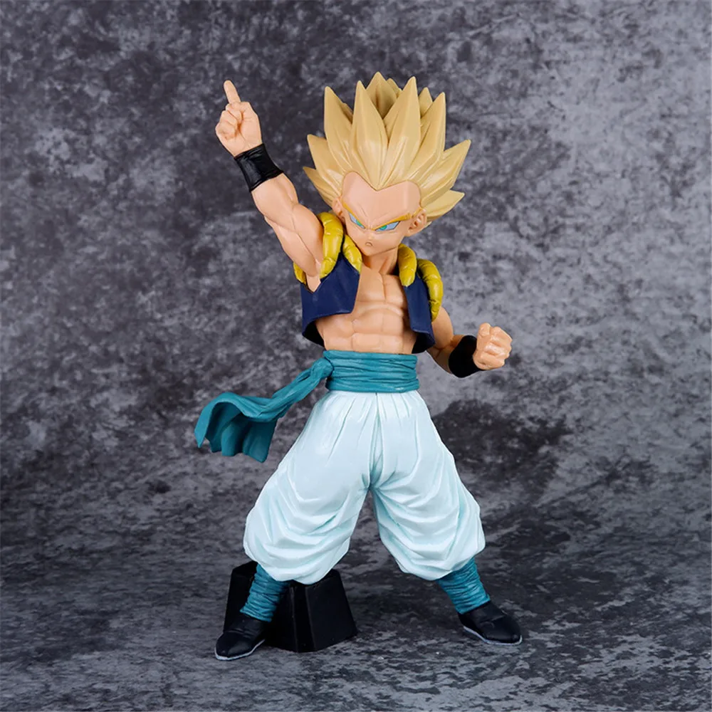 20CM Anime Dragon Ball Z Gotenks Super Saiyan PVC Action Figure Statue Model Toys Trunks Goten Gifts Collector Dolls