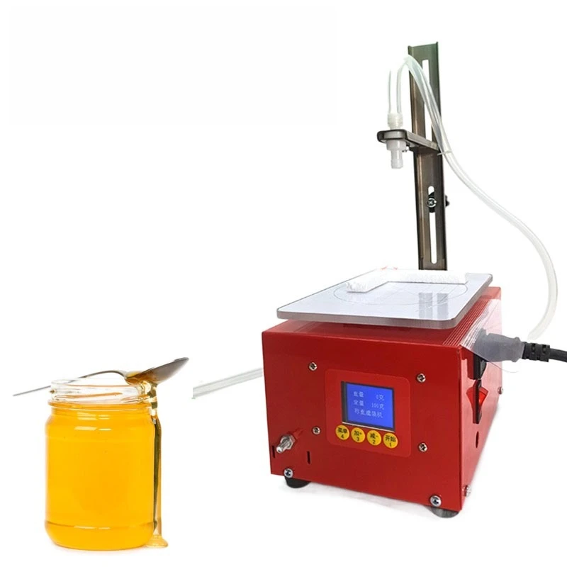 220V/110V Paste Honey Filling Machine Gear Pump Weighing Viscous Liquid Automatic Filling Machine 3kg 5kg
