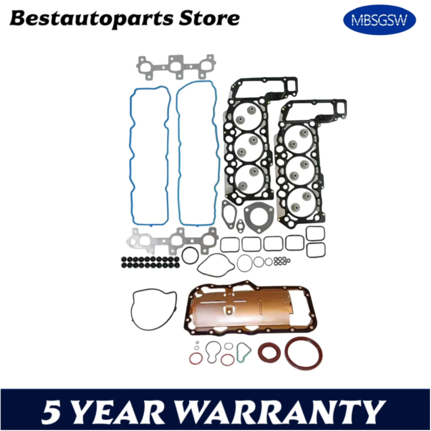 Engine Parts Full Gasket Set Kit 3.7 L V6 GAS SOHC EKG 6G83 05-12 For JEEP GRAND CHEROKEE LIBERTY DODGE RAM 1500 MITSUBISHI 3.7L