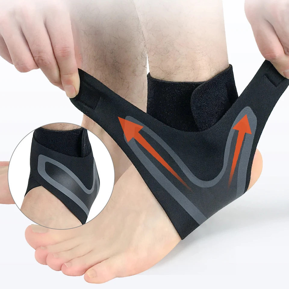 1PCS Ankle Brace Support Elasticity Free Adjustment Protection Foot Protect Bandage Sprain Prevention Sport Fitness