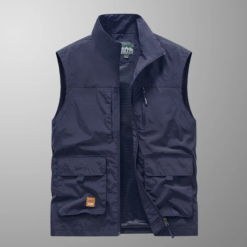

Mens Hot Sale Outdoor Multi-pocket Hiking Vest Summer New Camping Fishing Photography Tactical Cargo Vest Fishing Waistcoat
