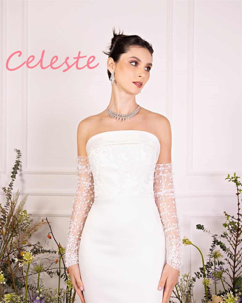 Aangepaste temperament witte satijnen avondjurken Mode strapless homecoming-jurken Prachtige jurken voor speciale gelegenheden