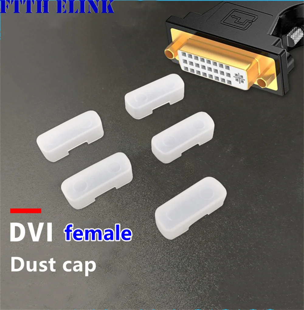 30pcs DVI dust cap female male for Graphic card dustproof plug protective cover laptop computer TV universal DB15 ELINK