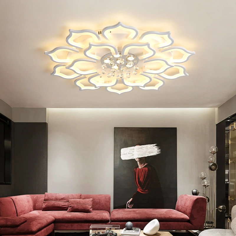 Creative Modern Minimalist Living Room Ceiling Lights Petal Round Recessed Led Lamp Home Decor Bedroom Study Aisle Ceiling Lamp