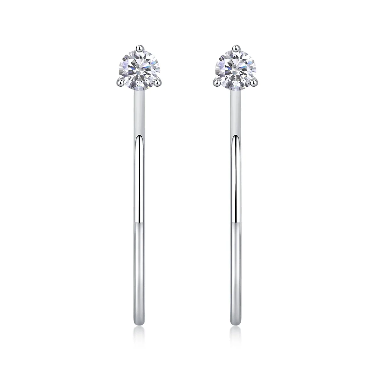 Moissanite Diamond  Earring for Women 925 Sterling Silver Luxury Quality Jewelry