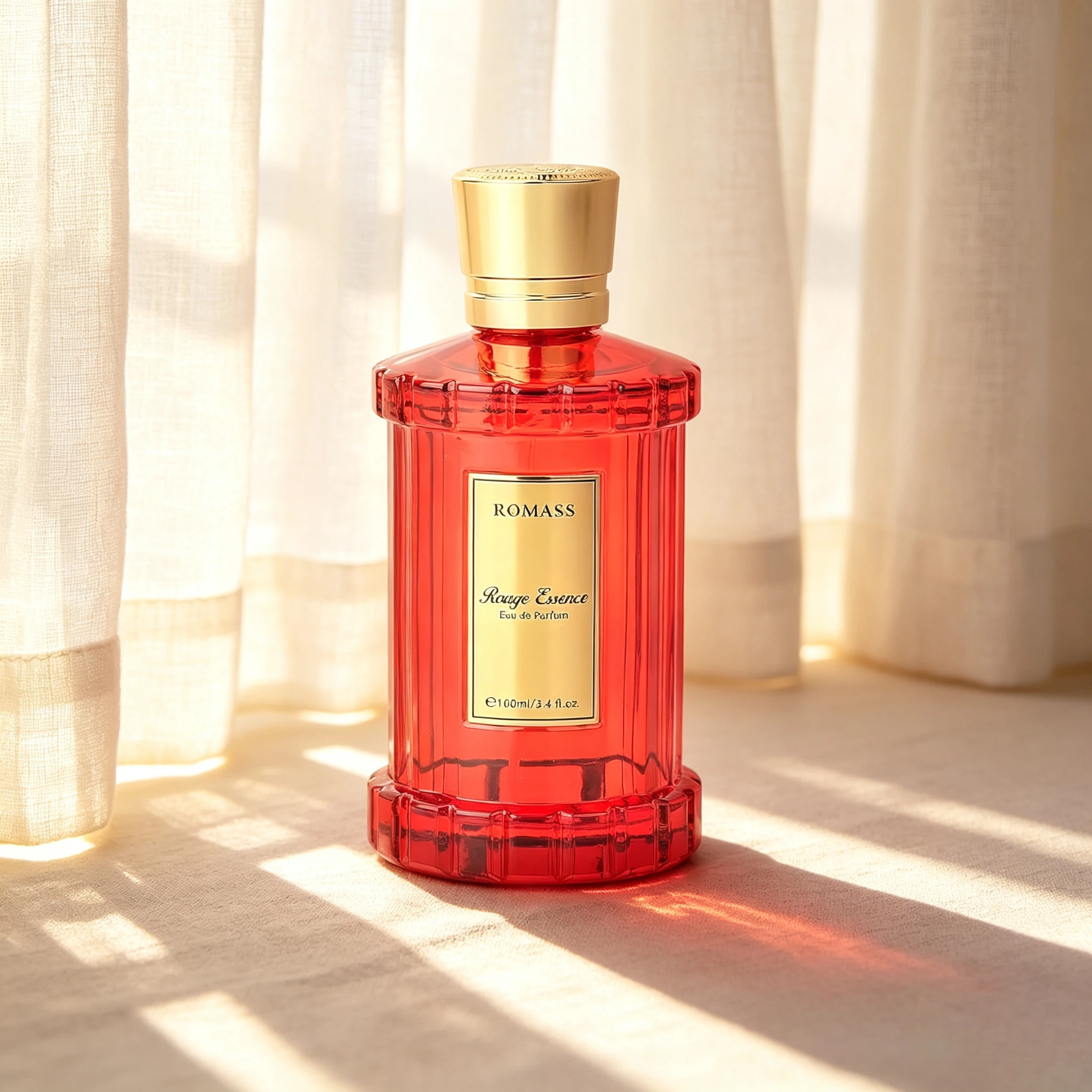 ROMASS Rouge Essence Vintage Red Bottle perfume Gentle Cut off Male Mature Royal Sister Fragrance Commuter Dating Small Group Advanced Light essence