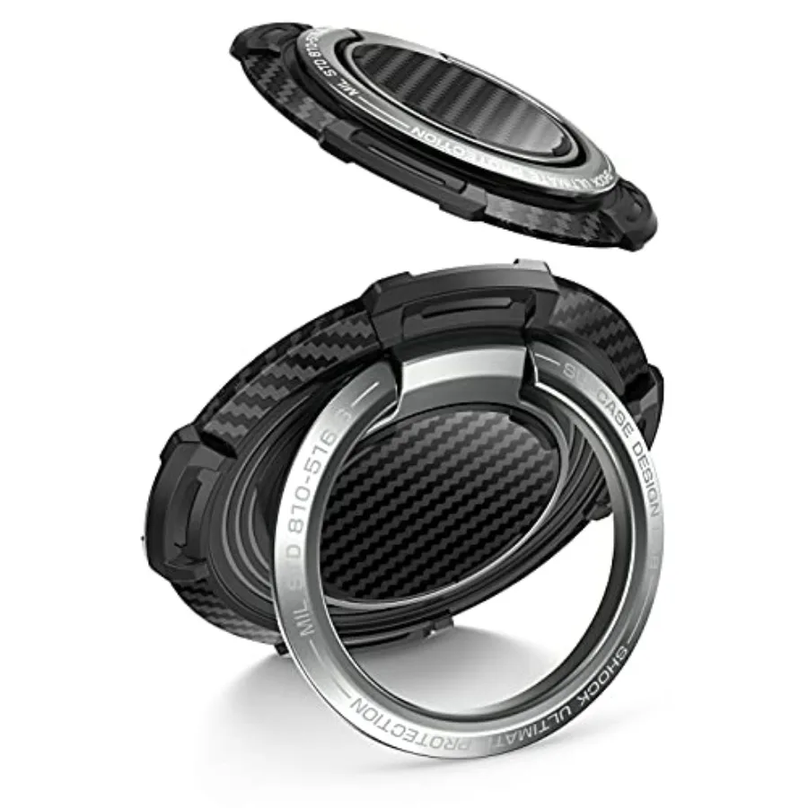 

SUPCASE Cell Phone Ring Holder 360 Rotation 180 Flip Universal Phone Ring Stand with Metal Phone Grip Compatible for Magnetic C