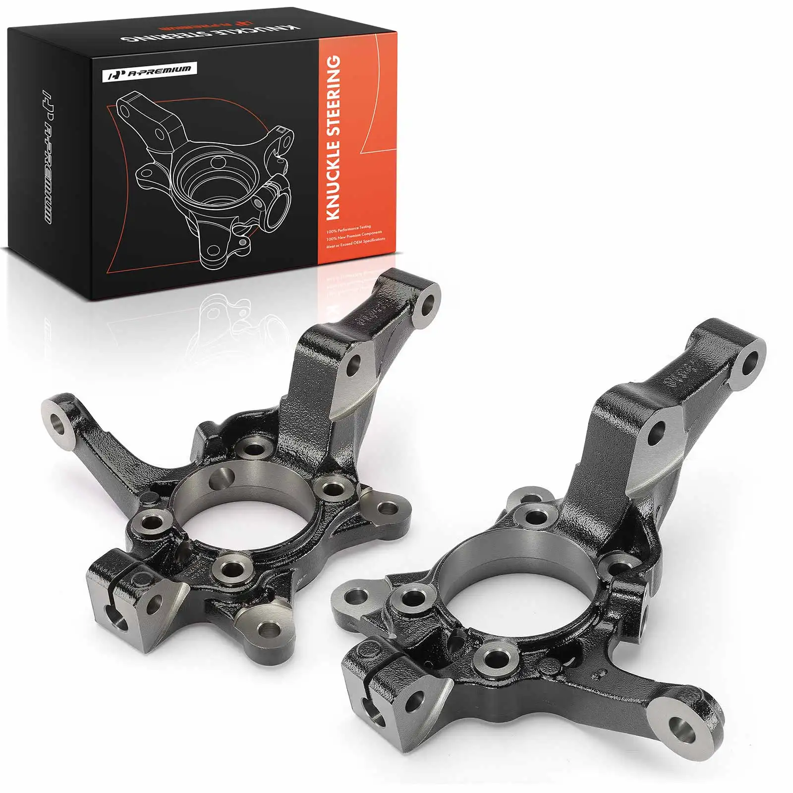 A-Premium 2Pcs Front Left & Right Steering Knuckle with ABS Hole for Hyundai Tucson 2015-2021