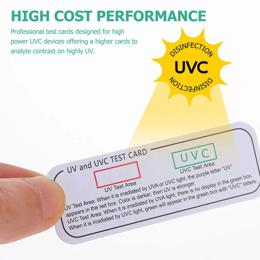 

30pcs Test Cards For High-Power Uv Equipment Small Size Accurate Results Reusable Indoor Use Uv Detection Cards Test Papers