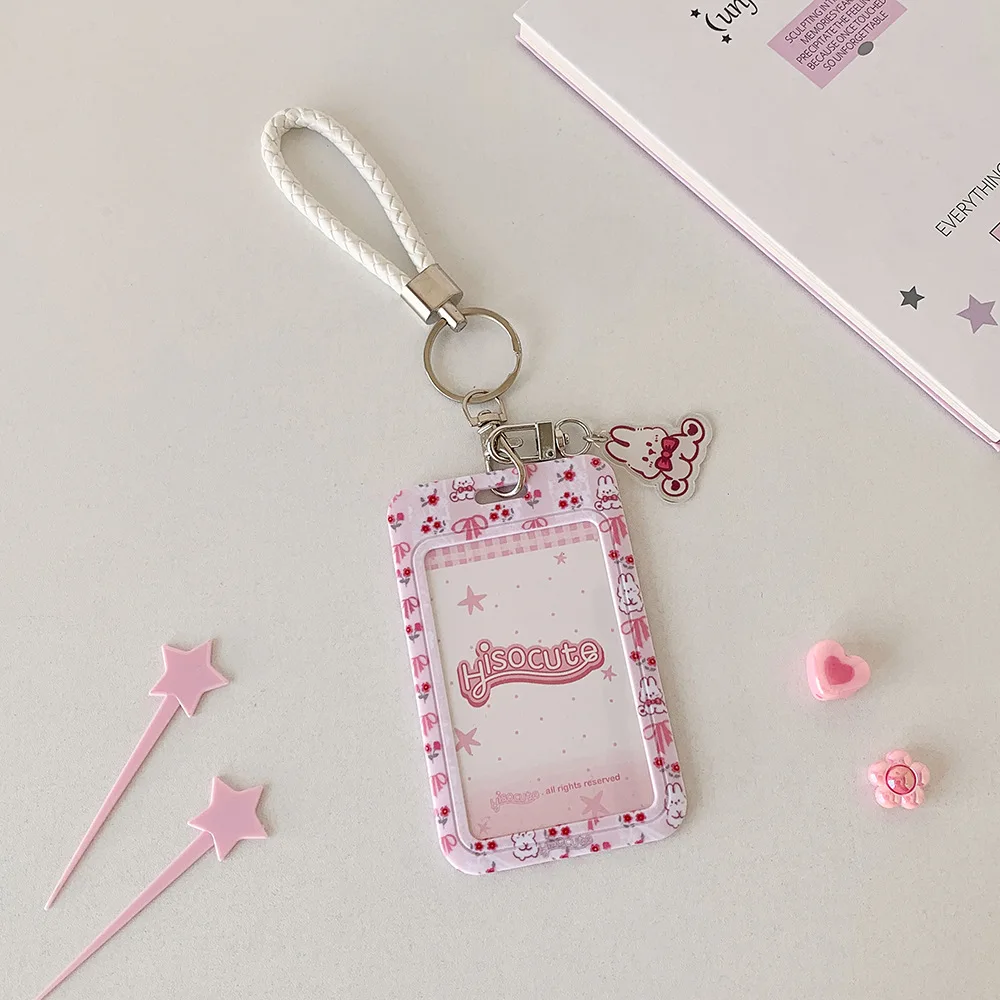 Tempat Kartu Foto Hewan Kartun Lucu Gaya INS, Tempat Kartu Pelindung Sertifikat Kartu Sekolah Siswa Gaya Korea, Gantungan Tempat Kartu