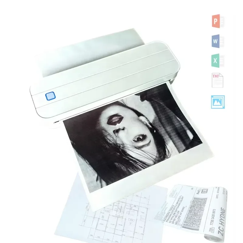 A4 210mm Mini 58mm Passport Photo X Terminal Fabric Barcode Label Portable Mini Imprimante Thermique Thermal Printer