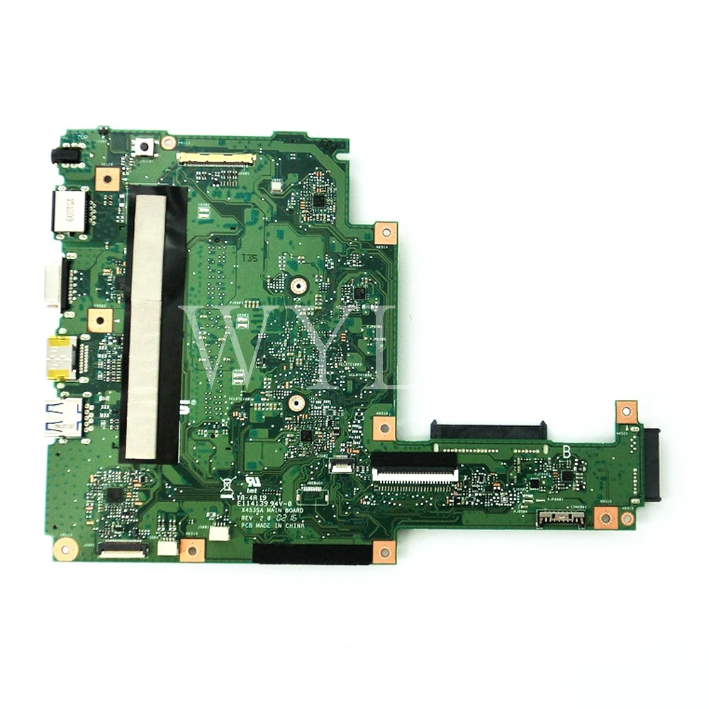 Imagem -02 - Placa-mãe Portátil para Asus Placa-mãe Placa Principal 100 Testado Funcionando X453sa N3050 N3700cpu Rev2.0 X453sa X453s X453 F453s