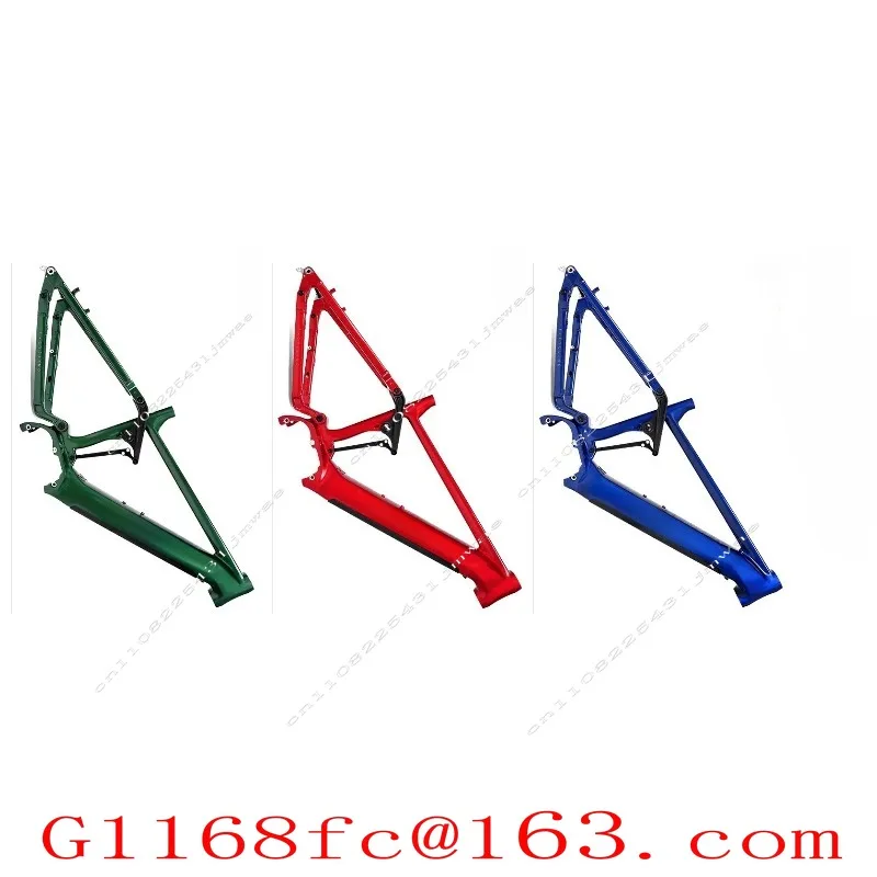 EM6 Aluminum Alloy Frame Soft Tail Mountain Bike Frame Medium Drive Electric Bicycle Frame