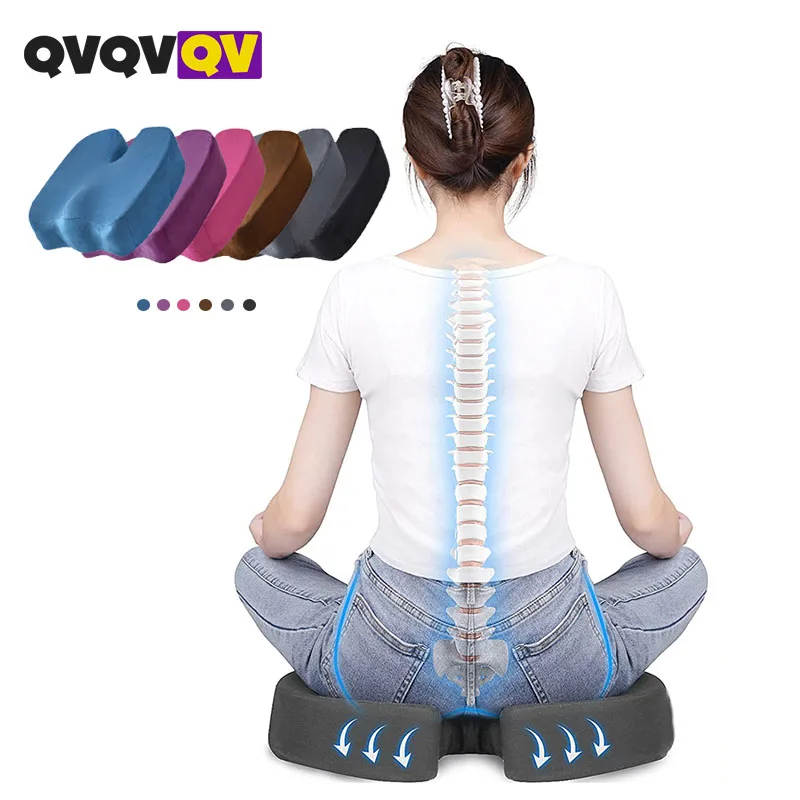 Office Chair Seat Cushion Pillow for Back,Sciatica Chair Cushion,Coccyx Cushion,Chair Support Cushion & Tailbone Pain Relief Pad