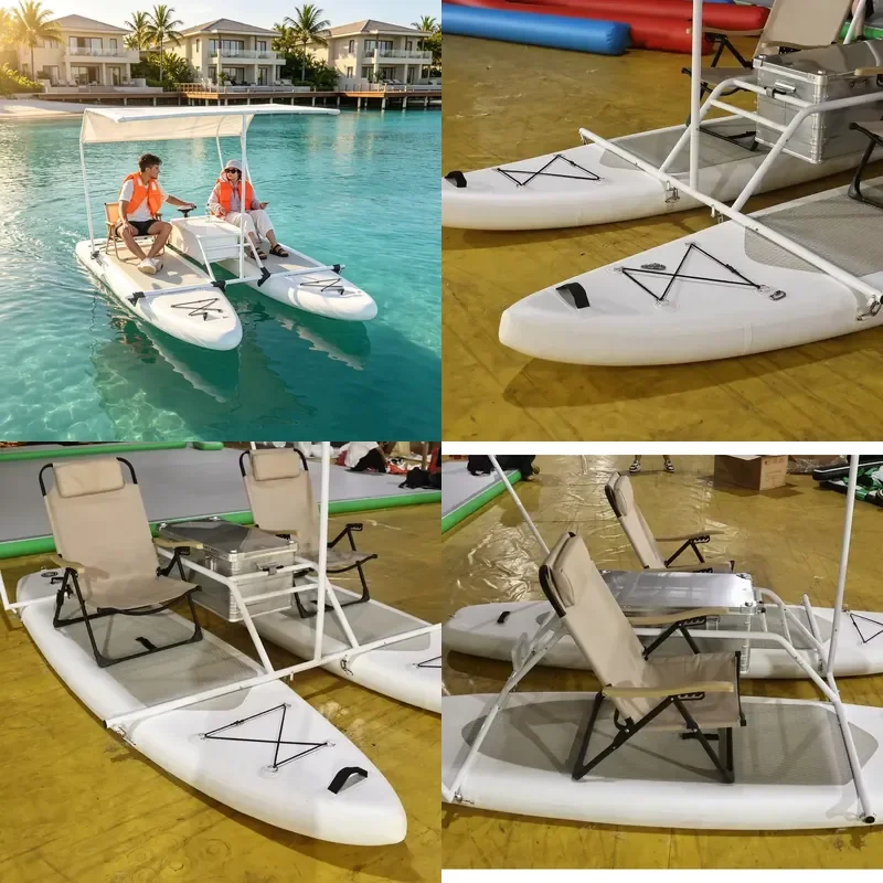 for Easy to Use PVC Inflatable Catamaran Paddle Board   Lake and Ocean