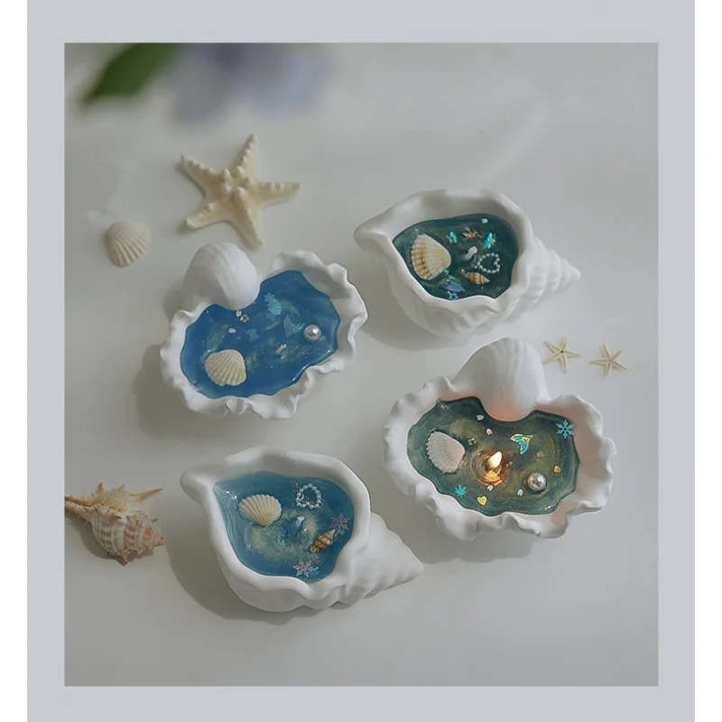 Conch thơm nến bầu không khí Quà Tặng thạch sáp hương thơm quà tặng handmade sáng tạo trang trí vỏ hình dạng sáp