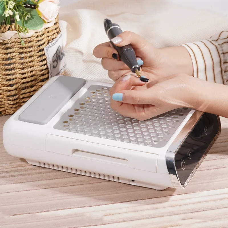 Manicure Tools Nail Polishing Strong Suction Machine 80W High Power Nail Vacuum Cleaner Professional Nail Dust Collector