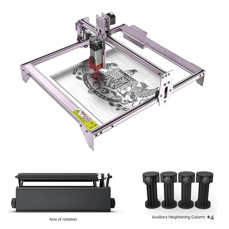 

A5 Pro 40W With R3 Pro Rotary Roller Cnc Cutting Wood Leather Glass Metal Mug Processing Laser Engraving Machines