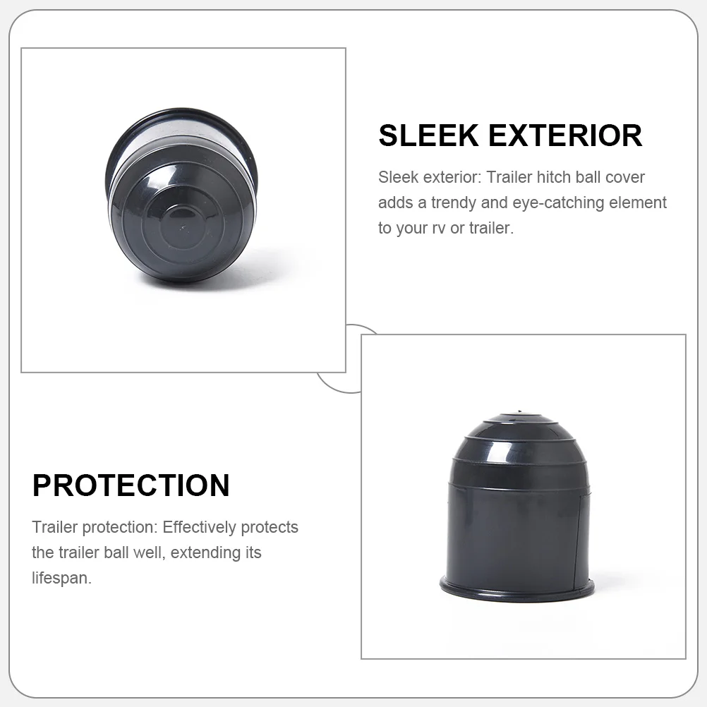 

4 Pcs Towing Rod Ball Cap Protection Trailer Hitch Balls Cover Protector Truck Accessories