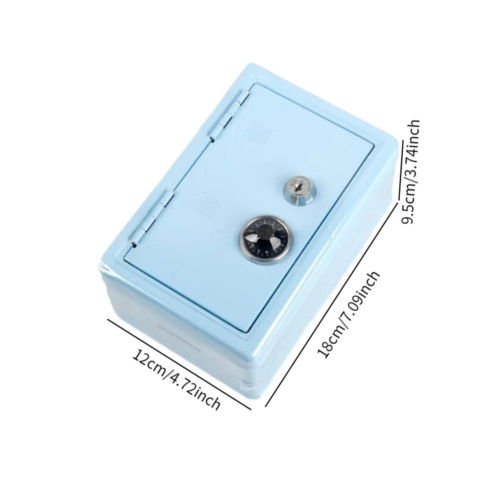 鉄の貯金箱貯金箱コンテナオーガナイザードロップボックス付き安全