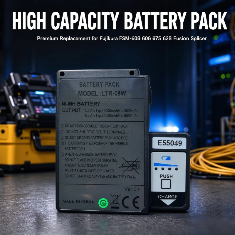 High Capacity Rechargeable Replacement Battery for Fujikura FSM-60S FSM-80S FSM-87S FSM-62S Fiber Fusion Splicer