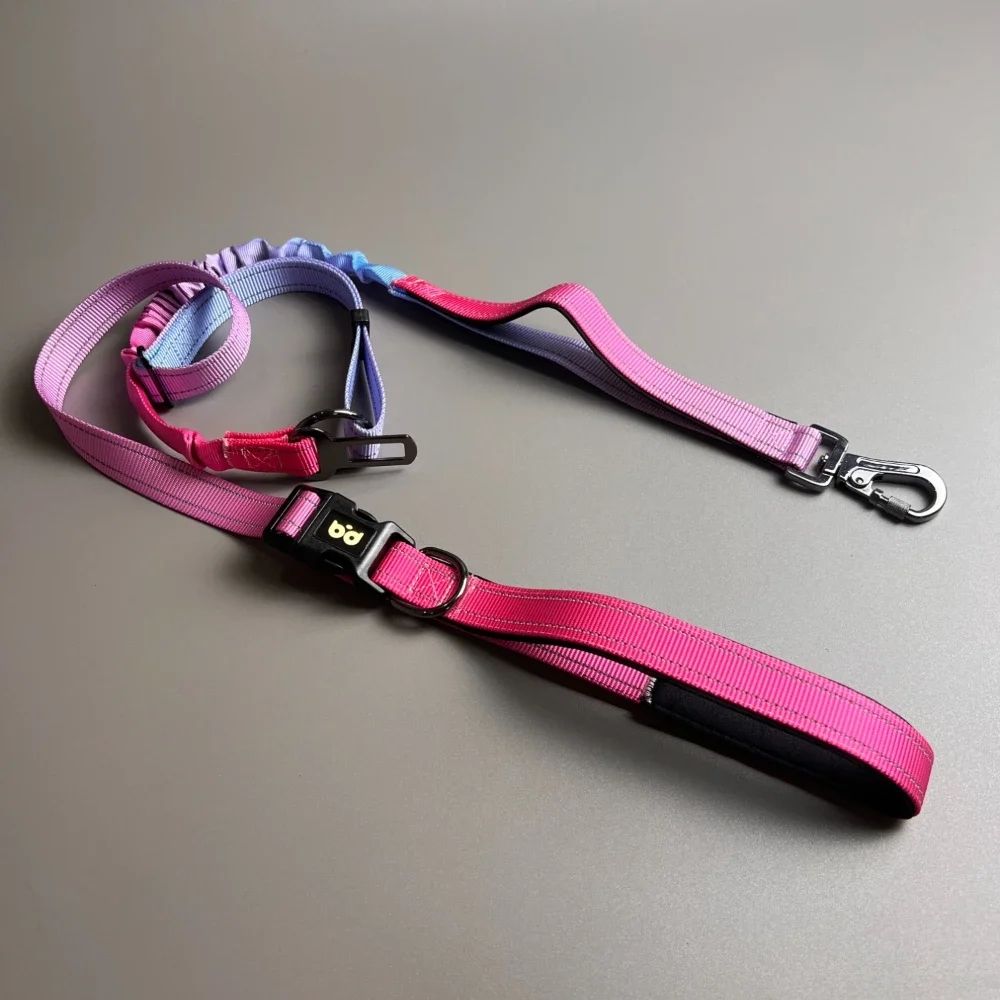 

Explosion proof retractable dog walking rope, suitable for running dogs, suitable for medium and large dogs, optional waist bag