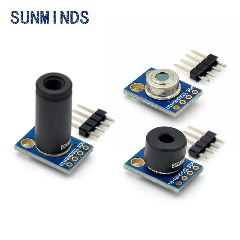 MLX90614ESF-DCI Sensor Module MLX90614 Infrared Temperature Sensors GY-906-DCI IIC Connector Long Distance Electronic DIY PCB