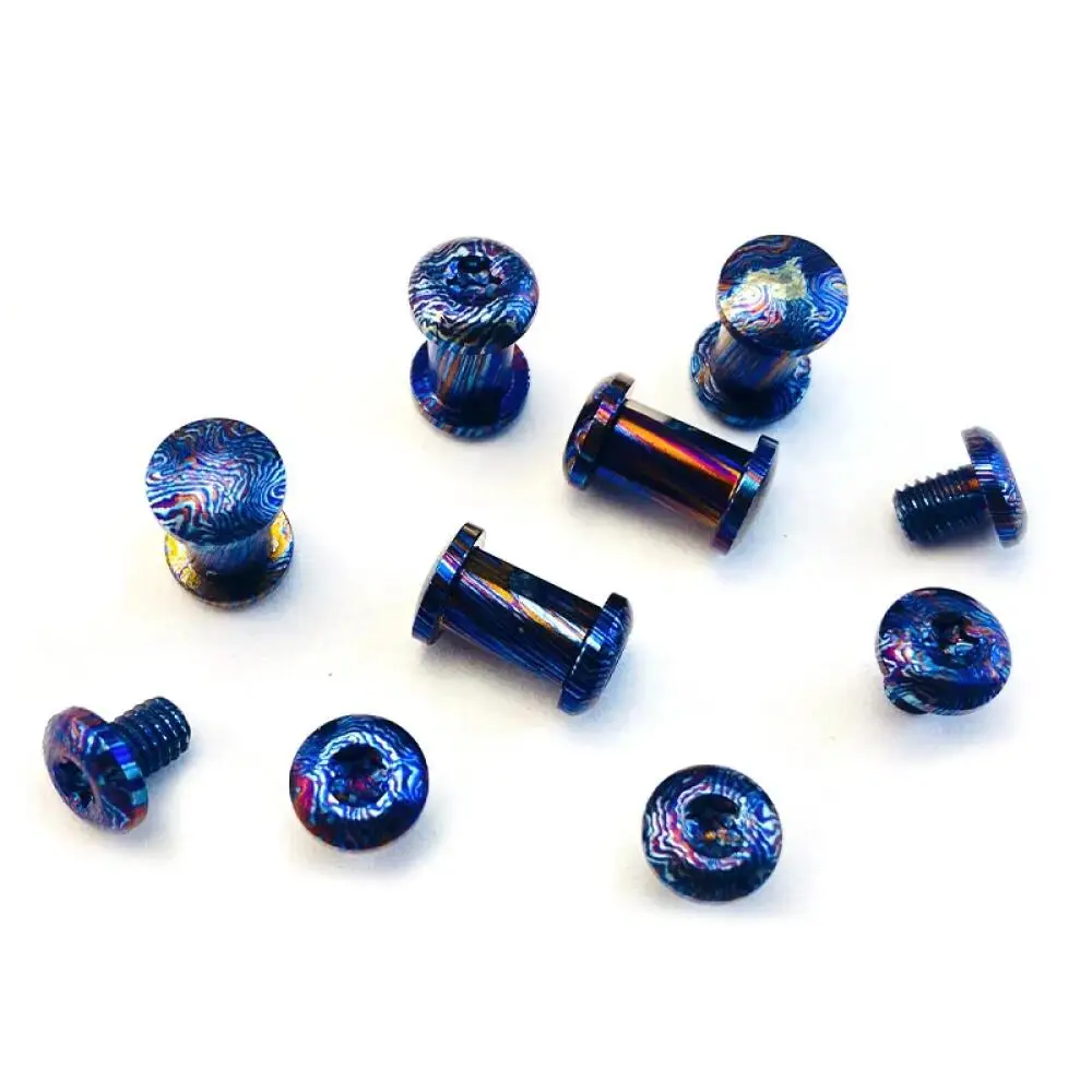 1Sets Timascus Lock Pivot Screws Folding Knives Shank Spindle Axis Rivets For Benchmade Bugout 535 Folding knife accessories