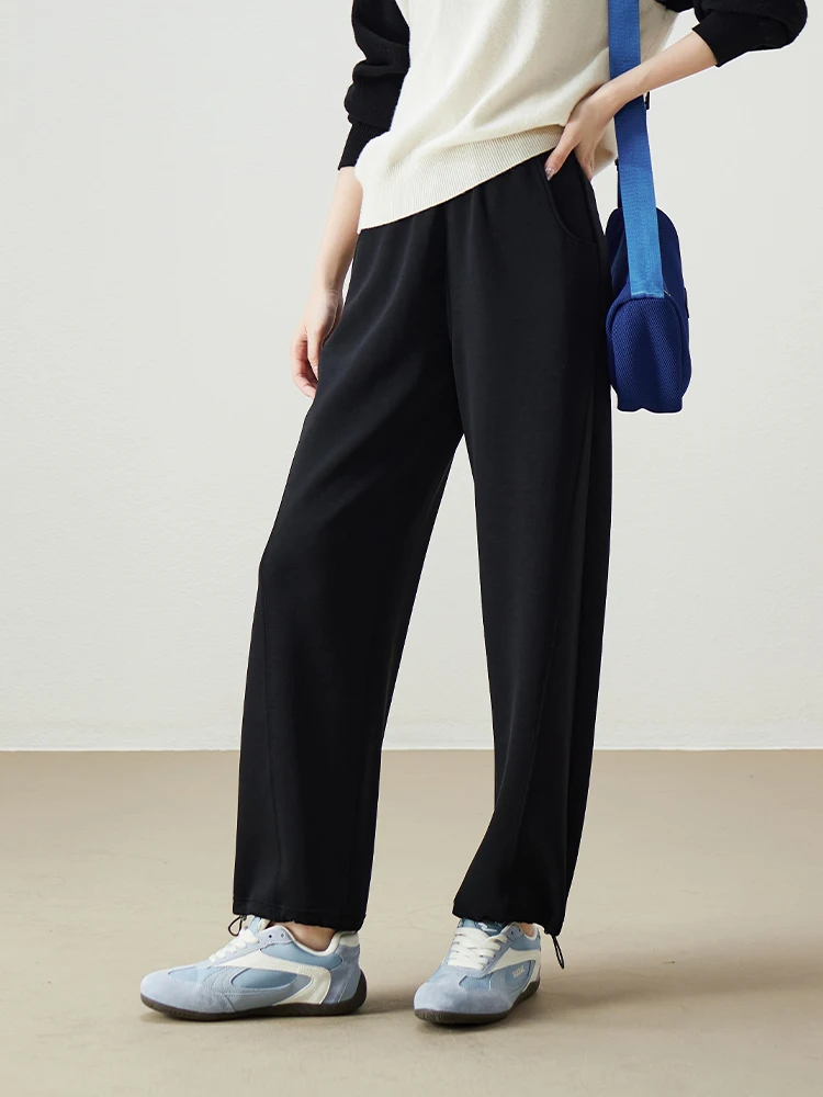 Pantaloni Sportivi da Donna Sophisir Primavera 2026, Gamba Dritta Casual, Vita Elastica, Versatili