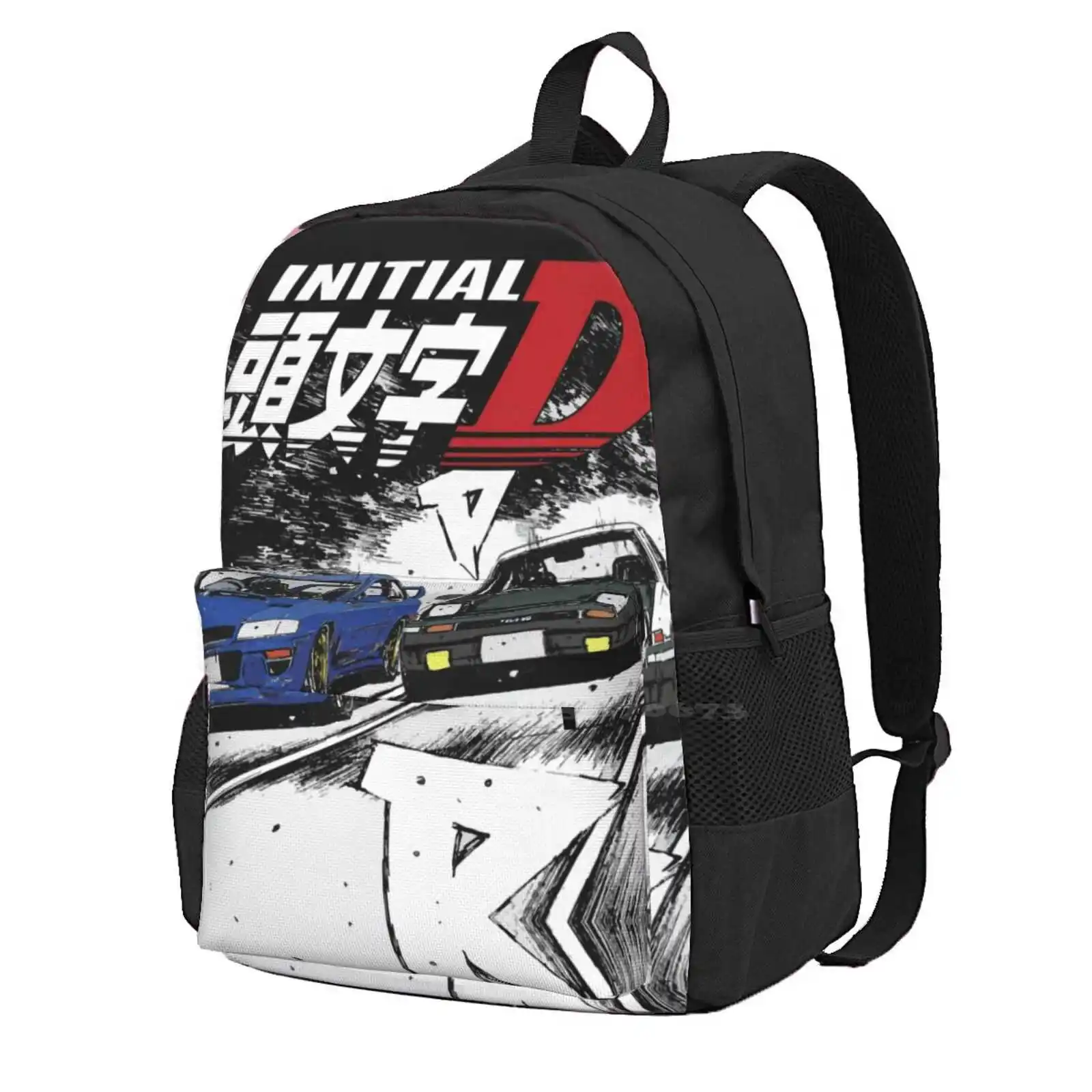 

Initial D-Mountain Drift Racing Tandem Takumi Fujiwara Ae86 Vs Bunta Fujiwara Gc8 Chase School Bags For Teenage Girls Laptop