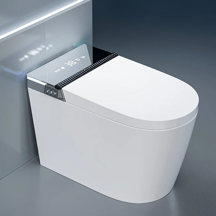 Automatic Sanitary Wares  Flush Floor mounted One Piece Ceramic Bathroom Intelligent Wc Bidet Smart Toilet