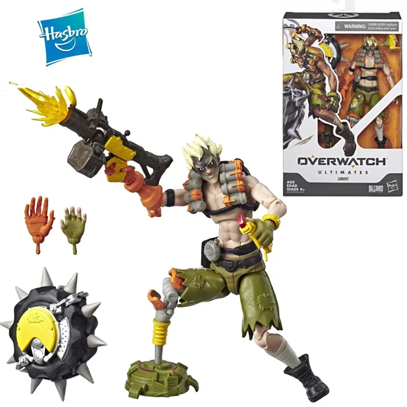 

Original Hasbro Overwatch Ultimates Blizzard Heroes JunkRat Action Figure 6 Inch Scale Collectible Model Toy