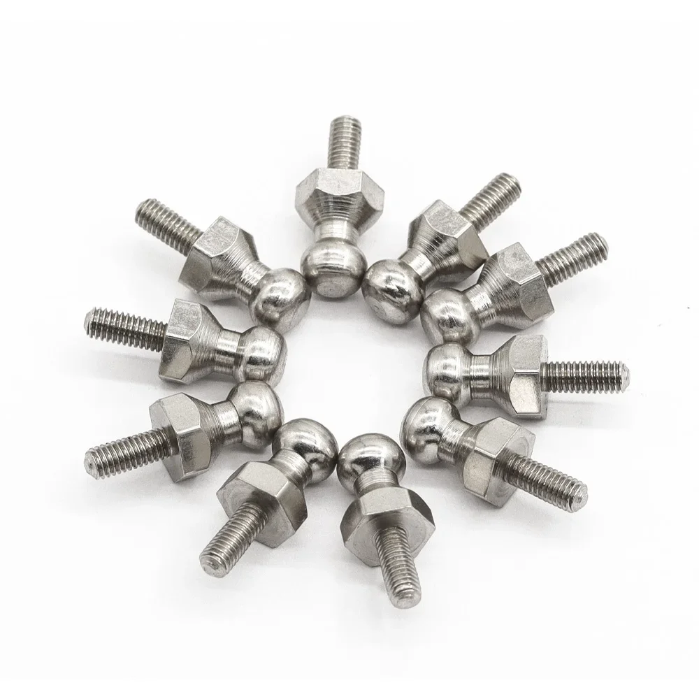 4Pcs  HSP 08072 08021 Shock Absorbers Ball Mount Set - Precision Fit for 1/10 4WD RC Model Cars & Monster Trucks