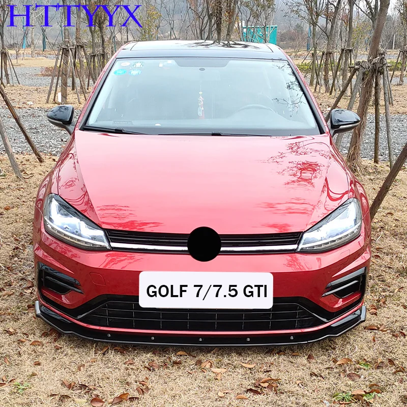 For Volkswagen Golf MK7 MK7.5 R GTI GTD R-Line 2012-2020 Car Front Bumper Splitter Lip Diffuser Body Kit Spoiler Guard CS Style