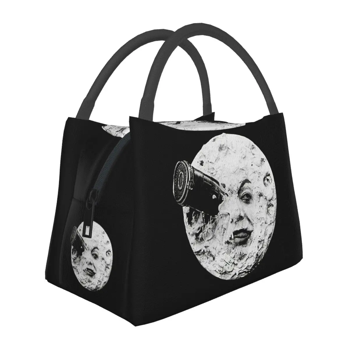 A Trip To The Moon Insulated Lunch Bag for Women Bento Storage Food Boxes Leakproof Container Cooler Thermal Lunch Box Tote
