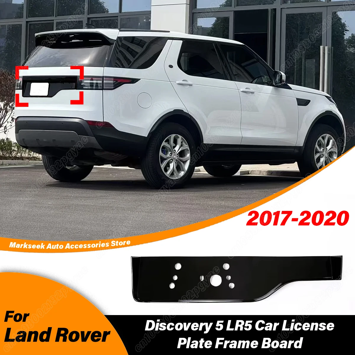 

For Land Rover Discovery 5 LR5 2017 2018 2019 2020 Car Trunk Backsplash License Plate Number Panel LR100338 Body Accessories