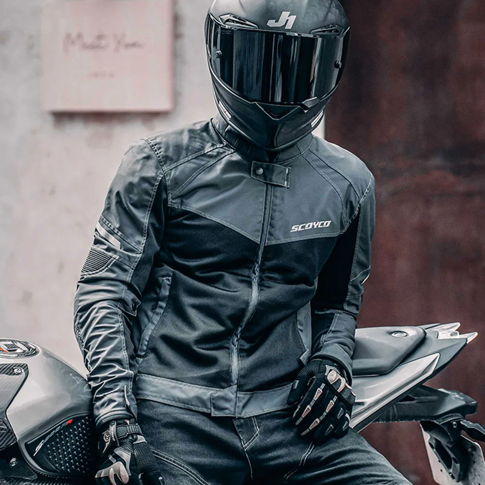 SCOYCO 2023 Motorcycle Jacket Man Women Biker Jackets Mesh Motocross Protection Motocross Off Road Touring Jacket M-4XL