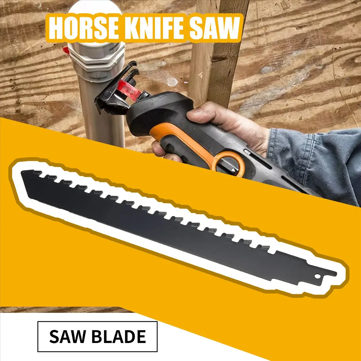 A75K Reciprocating Saw Blade Carbide for Cutting Porous Concrete, Fibre Cement, Brick 240mm/9.45inch