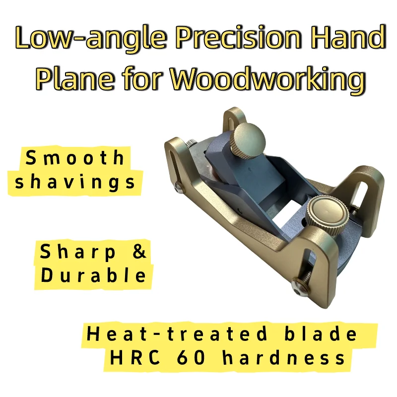 New European Style Mini Hand Plane, Bevel Mouth Adjustable Woodworking Edge Trimming Planing Tool