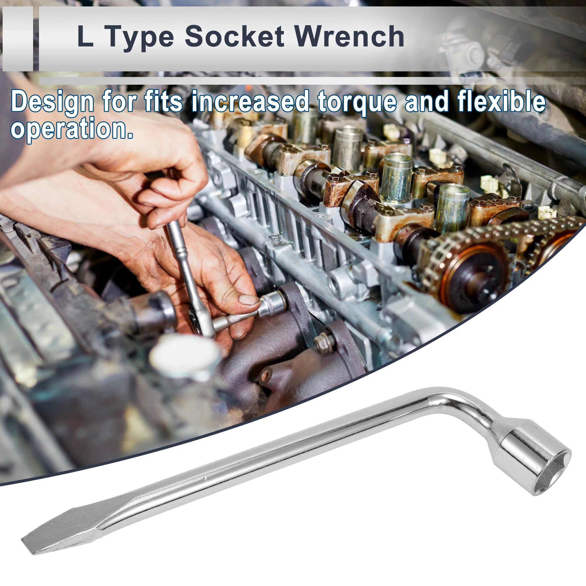 

Motoforti 17 мм, 19 мм, 21 мм, 22 мм, 24 мм, торцевой ключ, гаечный ключ, съемник головки, шестигранник, углеродистая сталь, мотоцикл, L-образная плоская головка