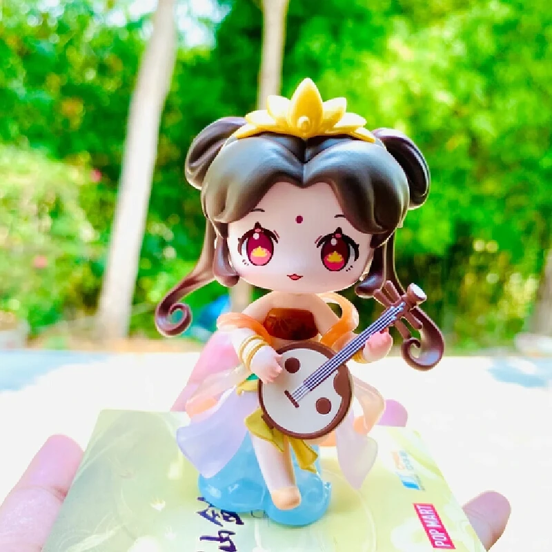 

Горячая POPMART, серия традиционных китайских музыкальных инструментов, коллекционная слепая коробка, игрушка в подарок из Xianjian Qixia Zhen, фэнтезийная игра