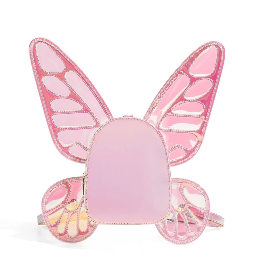 1 Pc Fashion Laser Butterfly Wings Women Backpack Women Color Changing Candy Color Creative Backpack