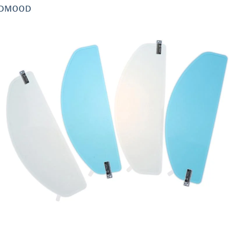 【CR】2Pcs Motorcycle Helmet Anti Fog Patch Rainproof Fog Resistant Clear Film for Motorbike Visor Riding Use
