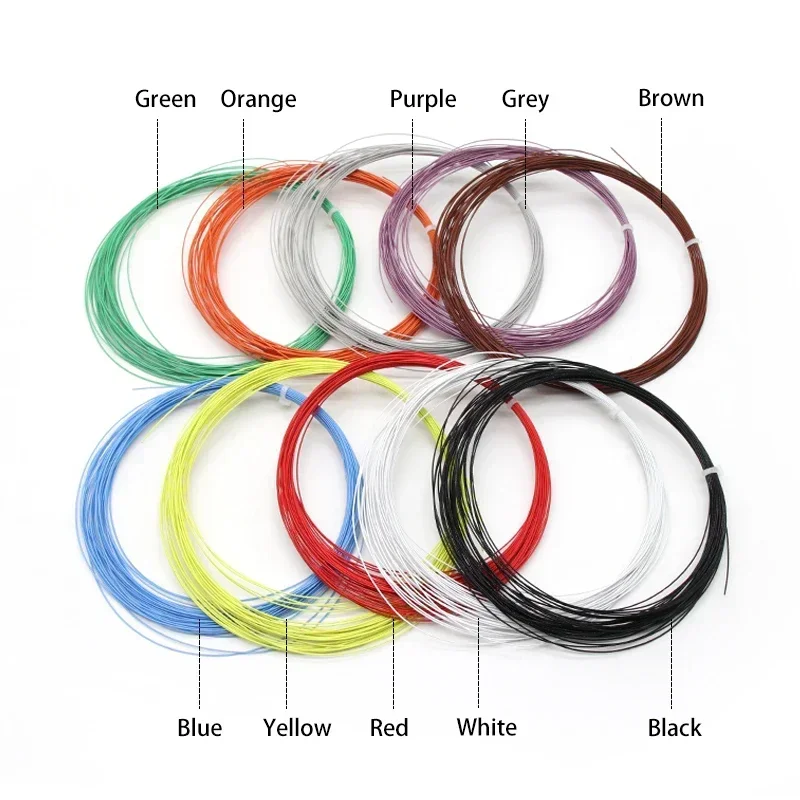 10~100m UL10064 36AWG FEP Wire Ultra Fine Copper Line 40/34/32/30/28/26 AWG PTFE Plastic Solder High Conductivity Silicone Wire