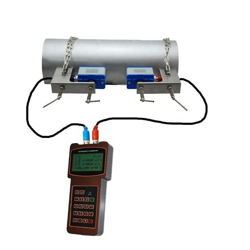 Non Contact Flow Meter Clamp on Handled Type Flow Meter Ultrasonic FlowMeter