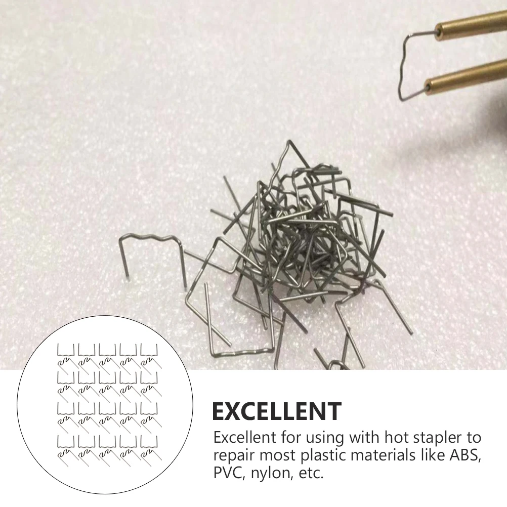 

1000pcs Bumper Wire Hot Staple Wave Rods Car Auto Welding Rods Car Bumper Welding Wire For Plastic Aluminum Zinc Alloy