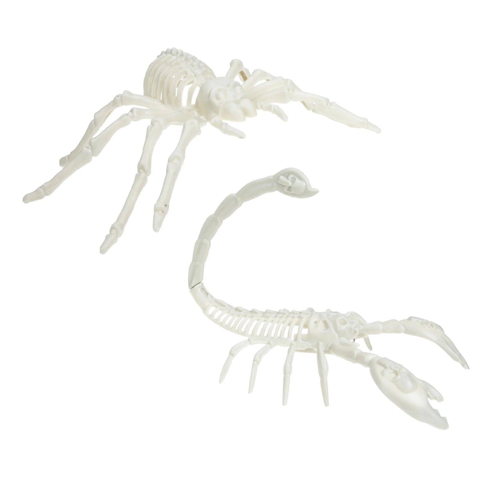 

Simulated Spider Scorpion Decoration Ornaments for Kids Fake White Plastic Child