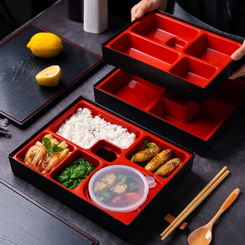 Japanese Food Grade Toddler Lunch Box, Wood Grain Sushi Cooking Lunch Box, High-end Business Lunch Box, Food Storage Container